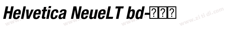 Helvetica NeueLT bd字体转换